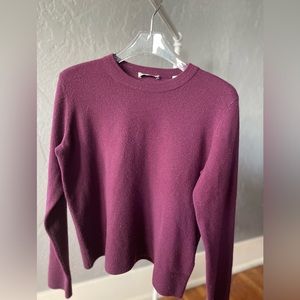 Vince burgandy cashmere sweater